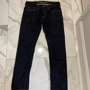 American Eagle Outfitters Men's Deep Indigo Slim Jeans